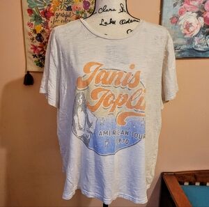 Vintage Lucky Brand Graphic Soft T-Shirt with Janis Joplin Print, EUC, Large